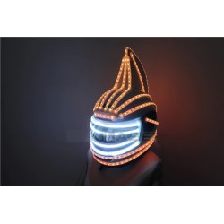 Monsterhjälm - helmask - lysande - LED - RGB - för fester / Halloween / maskerader