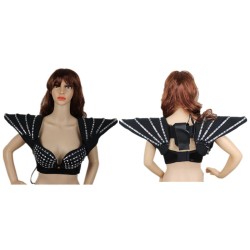 Färgglad LED-bh - självlysande väst - sexig festoutfit - för maskerad / Halloween