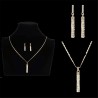 Rhinestone Jewellery set for women  - necklace with earrings