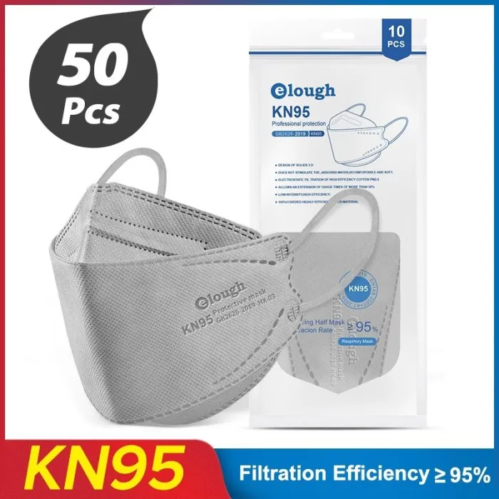 Face / mouth protective masks - antibacterial - reusable - FPP2 - KN95