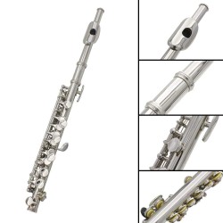 Professionell flöjt - piccolo - C nyckel - cupro nickel - med påse