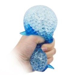 Squeezy blå delfin - orbeez bollar - fidget leksak - stress / ångestlindring