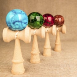 Trä Kendama leksaker - färgglad jonglering boll - avstressande / pedagogisk leksak - för vuxna / barn - 18cm