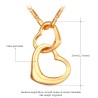 Fashionable necklace with double heart pendantNecklaces