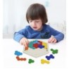 Tangramsticksåg i trä - pusselblock - pedagogisk leksak