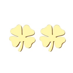 Fyrklöver örhängen - guld / silver