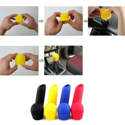 Universal car gear head shift / handbrake grip cover - silicone - 2 pieces setGear shift knobs