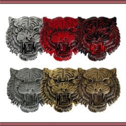 Bildekal i metall - emblem - 3D tigerhuvud