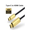 USB C HDMI-kabel Typ-C till HDMI - Thunderbolt 3 - omvandlare - adapter - 4K 60Hz - för MacBook / Huawei Mate 30 40 Pro