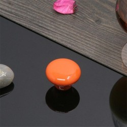 Ceramic round furniture knobs - for doors / cabinets / wardrobes / drawersFurniture