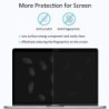 Transparent skyddande skärmfilm - dammtät - för Macbook Air / Pro