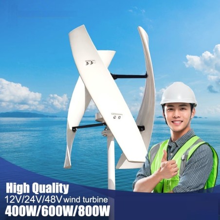 Vindkraftverksgenerator - vertikal dynamo - alternativ energi - 400W / 600W / 800W - 12V / 24V / 48V