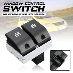 Kontrollomkopplare för elfönster för bil - för VW / Polo 9N / Seat / Ibiza / Cordoba