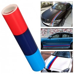 M-färgade ränder - vinylbilklistermärke - för BMW - 15cm * 1m