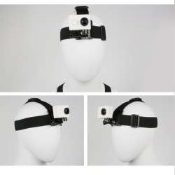 Justerbart elastiskt huvudbälte - hållare för kamerafäste - för GoPro