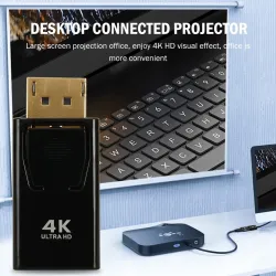 DP till HDMI-omvandlare - adapter - 4K - för PC / TV / projektorer