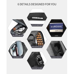 Trendig crossbody-väska - ryggsäck för 9,7" iPad - med USB-laddningsport - vattentät