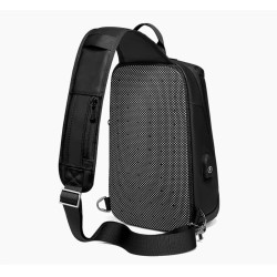 Trendig crossbody-väska - ryggsäck för 9,7" iPad - med USB-laddningsport - vattentät