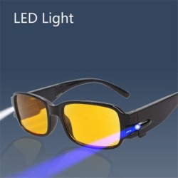 Läsglasögon - gula mörkerseende - med LED-ljus