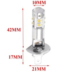 Bilstrålkastare - LED-lampa - 6000K - H1 - 80W - 2 st