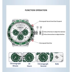 CRRJU - fashionable Quartz watch - waterproof - stainless steelWatches