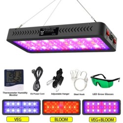 Plantodlingslampa - fullt spektrum - hydroponisk - LED COB-ljus - 1220W / 2400W / 3600W
