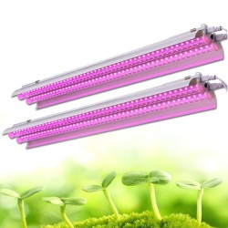 Plantodla LED-fytolampa - hängande dubbelrör - fullt spektrum - hydroponisk - 50cm