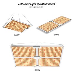 Plant grow LED-lampa - quantumboard - fullspektrum - hydroponisk - vattentät - 1000W