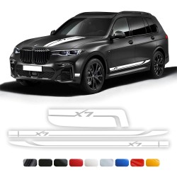 Grafiska sidoränder - bilvinyldekal - för BMW X7