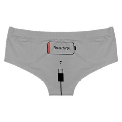 Sexiga trosor - sömlösa - låg midja - Please Charge bokstäver