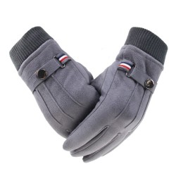 Varma vintermockahandskar - med fleece - pekskärmsfunktion - unisex