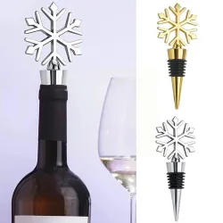 Vinflaskpropp - vakuum - zinklegering - snöflingaformad
