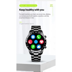 LIGE - luxurious Smart Watch - full circle touch screen - Bluetooth - blood pressure - waterproofWatches