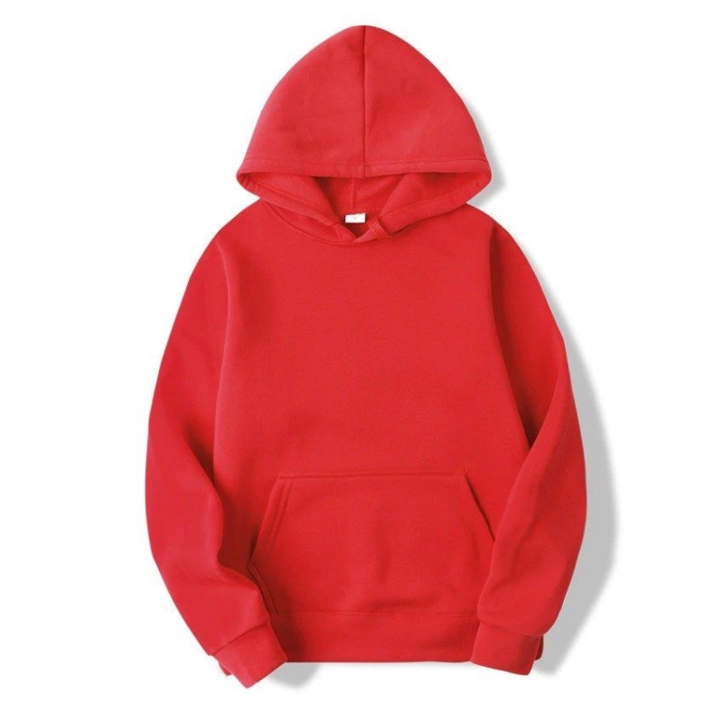 Casual hoodie - med fickor - unisex