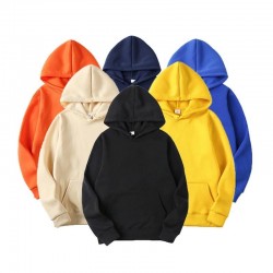 Casual hoodie - med fickor - unisex