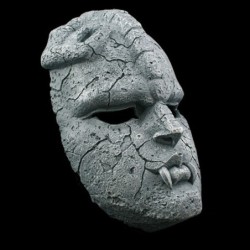 Stenspöke - full ansiktshartsmask - Halloween - karnevaler
