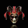 Venetiansk anonym joker / clown - helmask - maskerad / Halloween