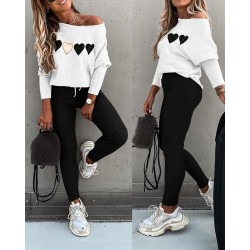 Long sleeve top & drawstring pants - setBlouses & shirts