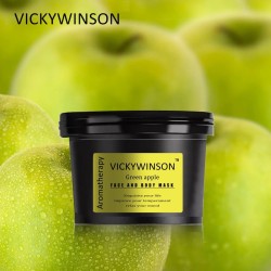 Ansikte / kropp aromaterapi skrubbmask - återfukta - grönt äpple - 50g