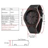 Black sandalwood watch - leather strap - gift for father - The Best DadWatches