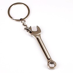 Keychain with metal tools - spanner / hammer / saw / axe / wrench / electrodrill / scissorsKeyrings