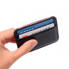 Supertunn - miniplånbok - handväska - korthållare - äkta läder
