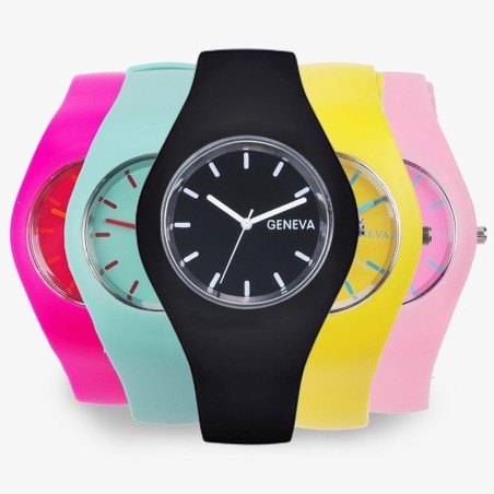 Trendy silicone watch - ultra thin - unisexWatches