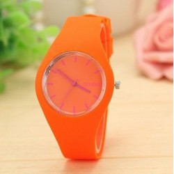 Trendy silicone watch - ultra thin - unisexWatches