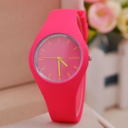 Trendy silicone watch - ultra thin - unisexWatches