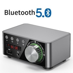 Mini digital förstärkare - klass D - HiFi - Bluetooth 5.0 - Tpa3116 - 50W*2 - USB - AUX - IN