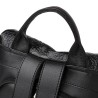 Fashionabla vintage ryggsäck - multifunktions axelväska i skinn - ormskinnsmönster