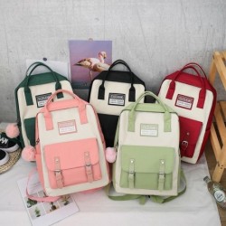 Trendy canvas bags set - backpack - shoulder bag - handbag - pencil case - small pouch - 5 piecesSets