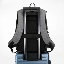 Fashionabla ryggsäck - 15,6 tums laptopväska - USB-laddningsport - vattentät