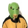 Funny full face mask - green fish head - Halloween - festivalsMasks